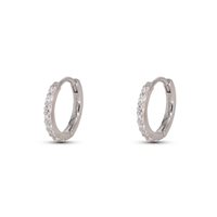 Orecchini Dilvdò Hoop ring in Argento Zircone ORDLBB3